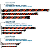 Plastic Clip Collar - Dodge Stripes/Demon Icon Black/Red/White