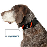 Plastic Clip Collar - Dodge Stripes/Demon Icon Black/Red/White