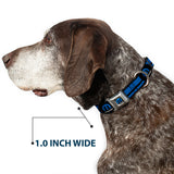MOPAR Logo Full Color Black Blue White Seatbelt Buckle Collar - MOPAR Logo/Stripe Black/Blue
