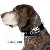 MOPAR Logo Full Color Black/White Seatbelt Buckle Collar - MOPAR Logo Repeat Black/Silver Gradient