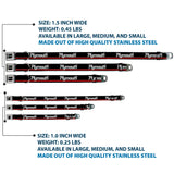 PLYMOUTH Text Logo Full Color Black/White Seatbelt Buckle Collar - PLYMOUTH Text/Stripe Black/White/Gray/Red