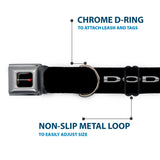 Dodge Red Rhombus Full Color Seatbelt Buckle Collar - Dodge Red Rhombus REPEAT