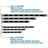 SUPER BEE Logo Full Color Black/Yellow/White Seatbelt Buckle Collar - SUPER BEE Logo/Stripes Black/Gray/Yellow/White