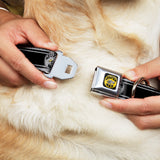 SUPER BEE Logo Full Color Black/Yellow/White Seatbelt Buckle Collar - SUPER BEE Logo/Stripes Black/Gray/Yellow/White