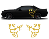 Dodge Challenger Demon Side Graphics – Premium OEM Style (2011–2022) – 2-Piece Vinyl Kit
