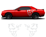 Dodge Challenger Demon Side Graphics – Premium OEM Style (2011–2022) – 2-Piece Vinyl Kit
