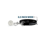 Dog Leash - CHARGER Script Emblem Corner Black/Silver Fade/White