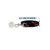 Dog Leash - Dodge Challenger R/T Emblem Repeat Black/Blue/White/Red