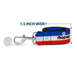 Dog Leash - MOPAR Logo/Stripe Blue/White/Red