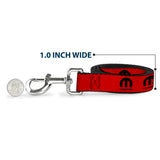 Dog Leash - MOPAR Logo Repeat Red/Black