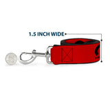 Dog Leash - MOPAR Logo Repeat Red/Black