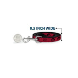 Dog Leash - MOPAR Logo Repeat Fuchsia/Black