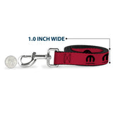 Dog Leash - MOPAR Logo Repeat Fuchsia/Black