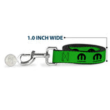 Dog Leash - MOPAR Logo Repeat Green/Black