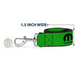 Dog Leash - MOPAR Logo Repeat Green/Black