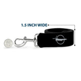 Dog Leash - Barracuda Emblem Repeat Black/Silver