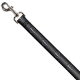 Dog Leash - Barracuda Emblem Repeat Gray Fade/Silver