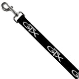Dog Leash - Plymouth GTX Emblem Black/Silver Fade/White