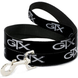 Dog Leash - Plymouth GTX Emblem Black/Silver Fade/White