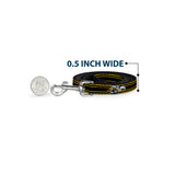 Dog Leash - SUPER BEE Logo/Stripes Black/Yellow/White