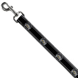 Dog Leash - SUPER BEE Logo/Stripes Black/Gray/Yellow/White