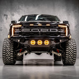 FORD F-150 RAPTOR AND RAPTOR R 2021-2026 BAJA STEEL BUMPER WITH 3 CENTER LED LIGHTS and Skid Plate