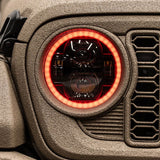 Jeep Wrangler Color Changing RGBW Halo Headlights 2018-2026