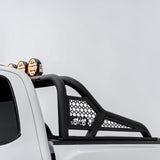 F150 ALUMINUM CHASE RACK 2021-2026 WITH (4) 6” LED FLOOD LIGHTS bed cage