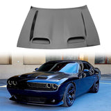 2008-2023 Dodge Challenger Hood Hellcat Style Aluminum Black Car Hood