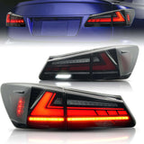 2007-2013 Lexus IS Series LED Tail Lights — Smoke & Red
