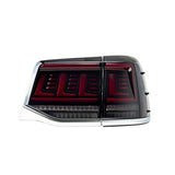 2016-2021 Toyota Land Cruiser LED Tail Lights — V2 Smoke & Red