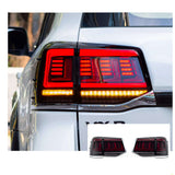 2016-2021 Toyota Land Cruiser LED Tail Lights — V2 Smoke & Red