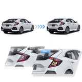 HRS 2017-21 Honda Civic 10th Gen Hatchback FK7 FK8 LED Tail Lights - V5