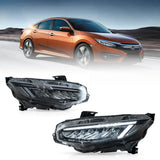 HRS 17-21 Honda Civic 10th Gen Sedan LED Headlights