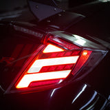 HRS 2017-21 Honda Civic 10th Gen Hatchback FK7 FK8 LED Tail Lights V2 - OPEN BOX