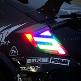 HRS 2016-21 Honda Civic 10th Gen Hatchback FK7 FK8 LED Tail Lights V2- RGB