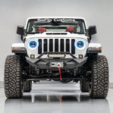 Jeep Gladiator Front Bumper Stubby 2020-2026 with Cube Lights and Light Bar
