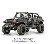 Apocalypse 5 Spoke Wheel for Jeep Wrangler and Gladiator 5 Lug (Bronze)
