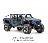 Apocalypse 5 Spoke Wheel for Jeep Wrangler and Gladiator 5 Lug (Bronze)