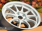 Volk Racing CE28N+ 17x10 +44 5x114.3 Dash White (Set of 4)