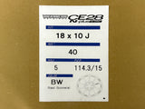 Volk Racing CE28N+ M-Spec 18x10 +40 5x114.3 Blast Gunmetal (Set of 4)