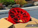 Volk Racing CE28N+ 18x9.5 +38 5x114.3 Red (Set of 4)
