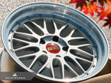 BBS LM 19x10 +25 / 19x11 +37 5x120 Diamond Silver - Aggressive Staggered (Set of 4)