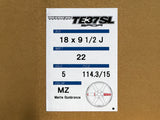 Volk Racing TE37 Saga SL 18x9.5 5x114.3 +22 Matte Gunbronze (Set of 4)