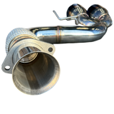 Catback Exhaust for 20-24 Chevrolet Corvette C8 Burnt Tips 6.2L V8 Mandrel 304SS