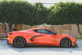 Chevrolet Corvette C8 Carbon Fiber Side Rocker Extensions/ Side Skirts