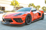 Chevrolet Corvette C8 Carbon Fiber Side Rocker Extensions/ Side Skirts