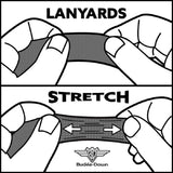 Lanyard - 1.0" - Plymouth GTX Emblem Black White