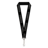 Lanyard - 1.0" - CHARGER Double Repeat Black Gray