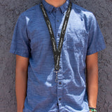 Lanyard - 1.0" - CHALLENGER Repeat w Text Black White